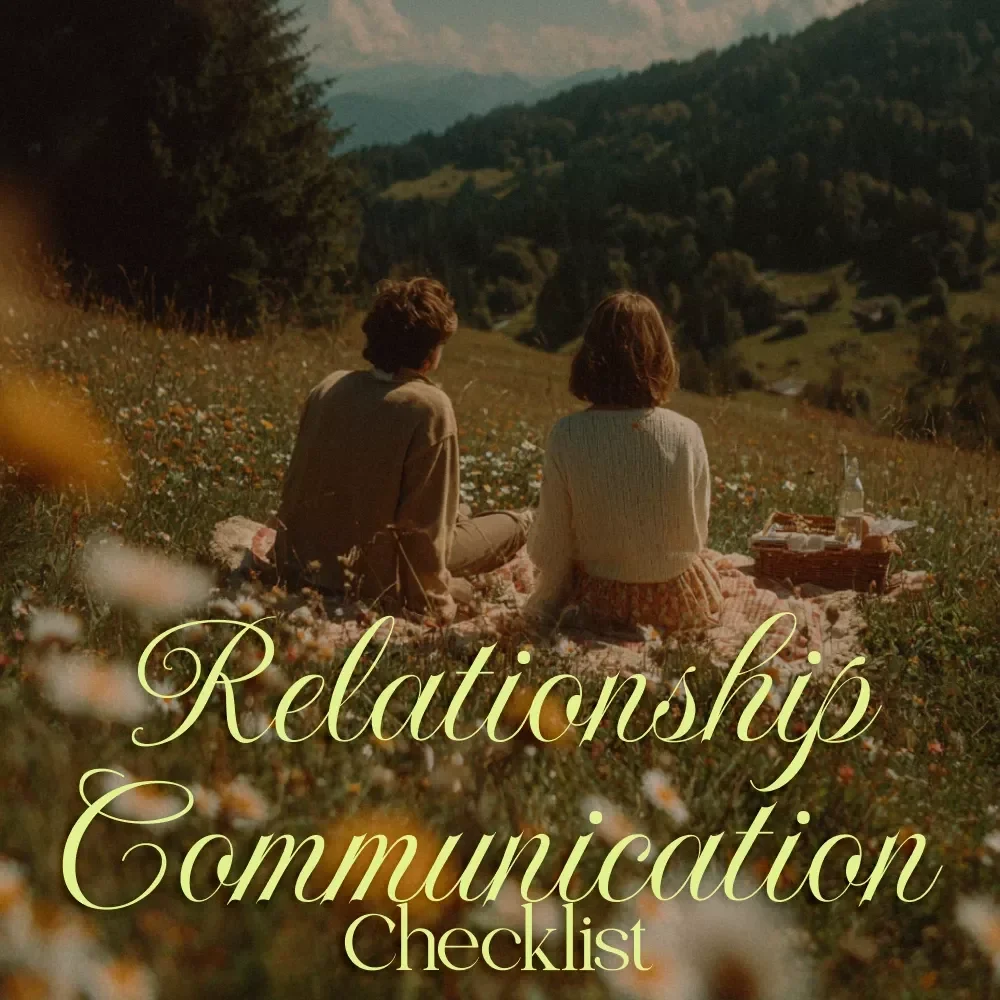 The Relationship Communication Checklist | Digital Download Guide for Couples, Partners & Personal Growth | Improve Conversations, Strengthen Bonds & Build Healthy Relationships