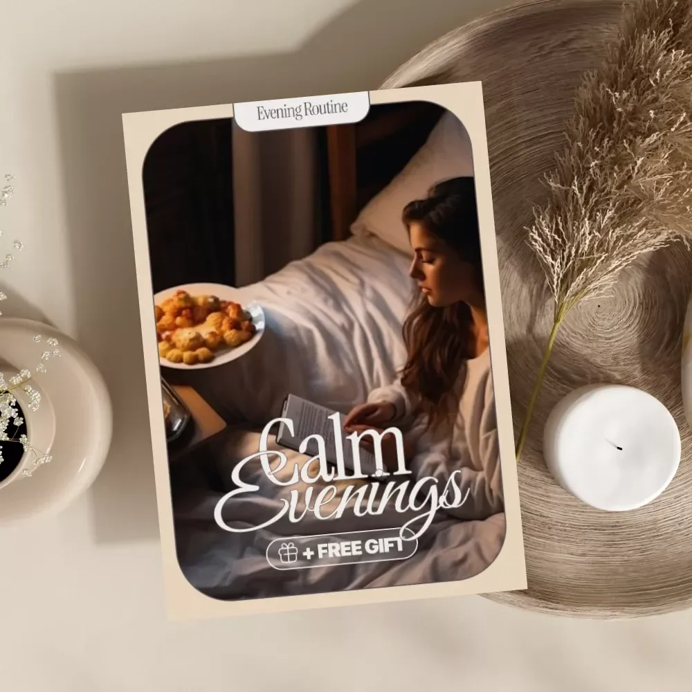Calm Evenings | Evening Reflection Stress Journal Guide for Relaxation, Better Sleep & Mindful Nights | Digital Download eBook & Checklist