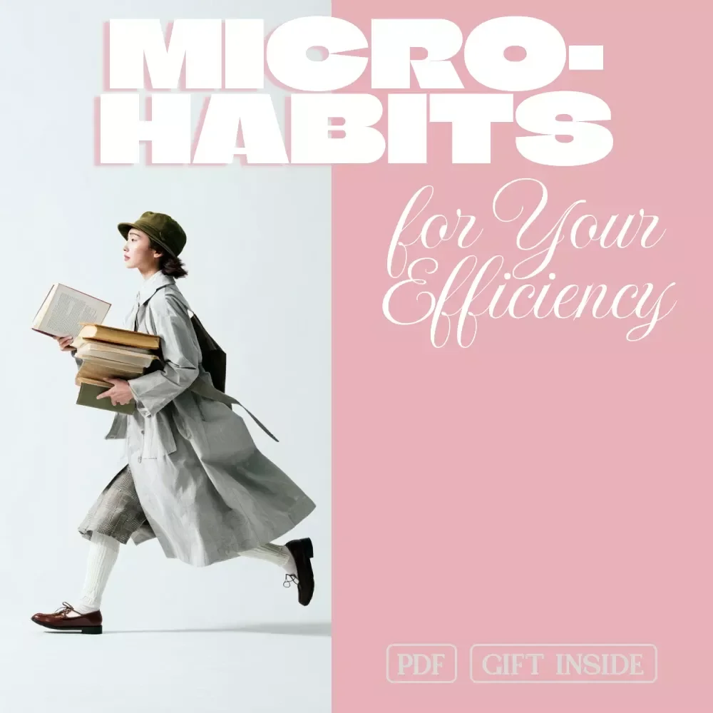 Daily Micro-Habits for Your Efficiency Checklist | Productivity, Focus, and Energy Digital Download | Printable Self-Care and Organization Tool