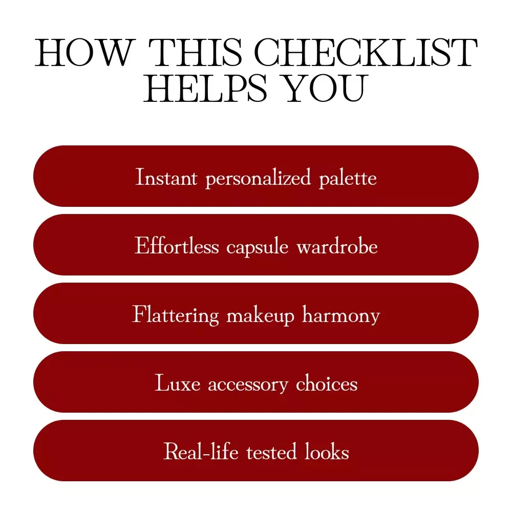AI Color Analysis Checklist for High-End Looks | Digital Download Wardrobe Guide | Seasonal Palette, Capsule Wardrobe & Luxe Styling eBook