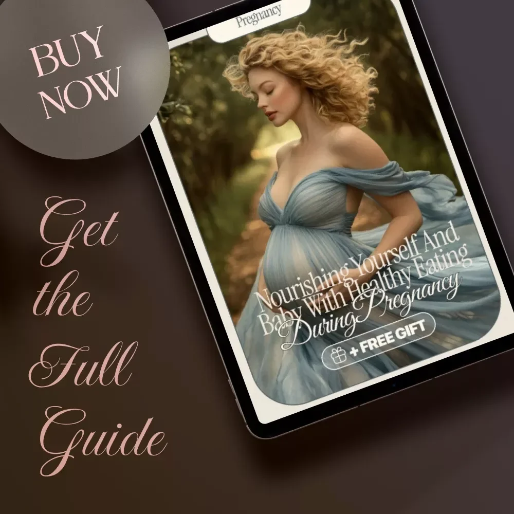 Nourishing Yourself and Baby with Healthy Eating During Pregnancy | Digital Pregnancy Nutrition Guide, eBook, Checklist for Expecting Moms
