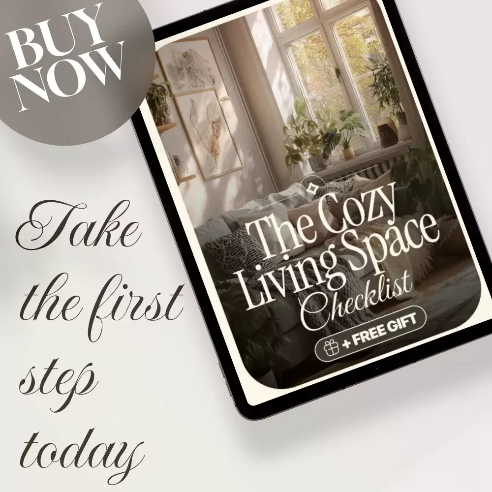 The Cozy Living Space Checklist | Printable Digital Download | Home Decor Guide for Warm & Inviting Rooms | Cozy Home Checklist