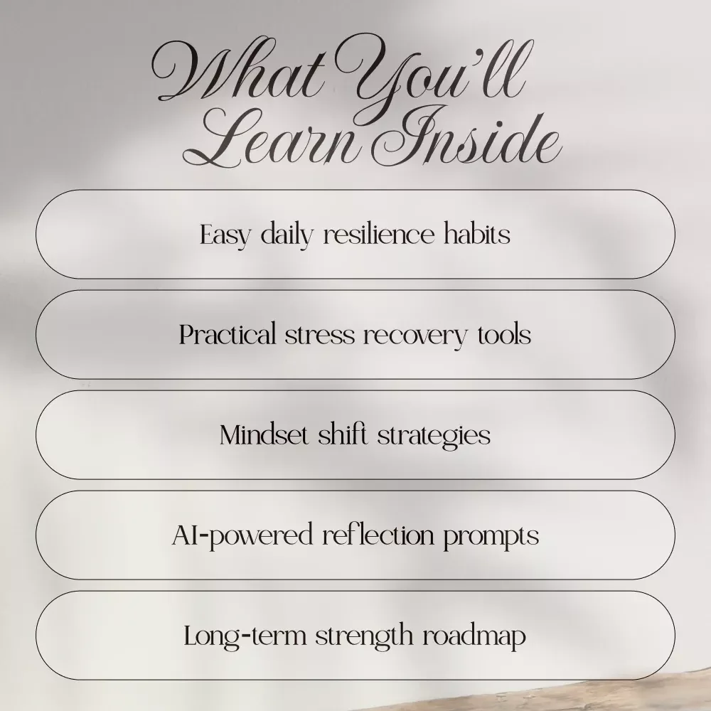 Stronger Every Day Building Resilience to Stress | Digital Guide for Personal Growth, Stress Management & Daily Practices | How to Build Resilience to Stress eBook