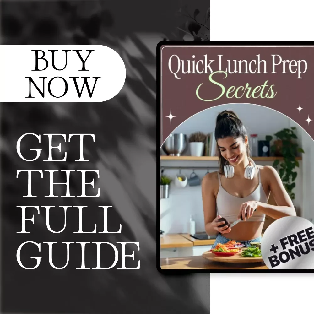 Quick Lunch Prep Secrets | Digital Guide for 15-Minute Healthy Meals, Time-Saving Hacks, AI Meal Planning & Smart Lunch Strategies