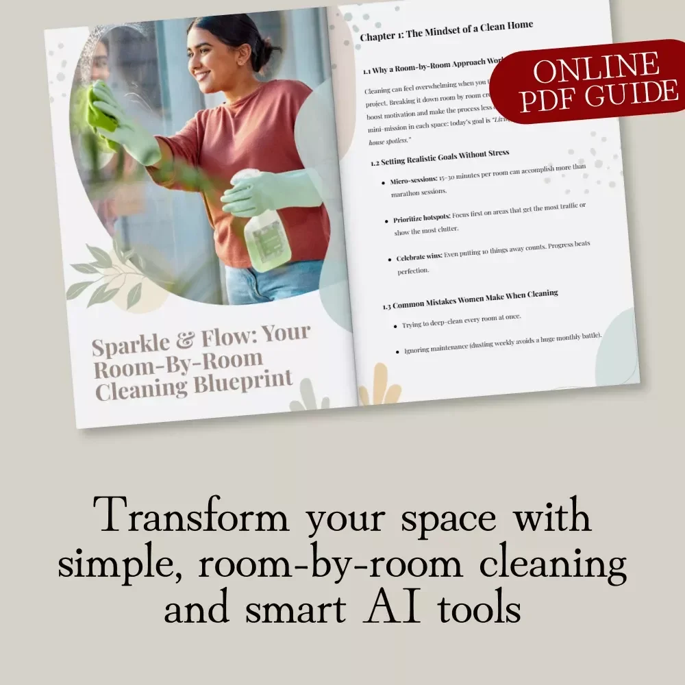 Sparkle & Flow: Your Room-by-Room Cleaning Blueprint - The Ultimate Guide to a Sparkling Home