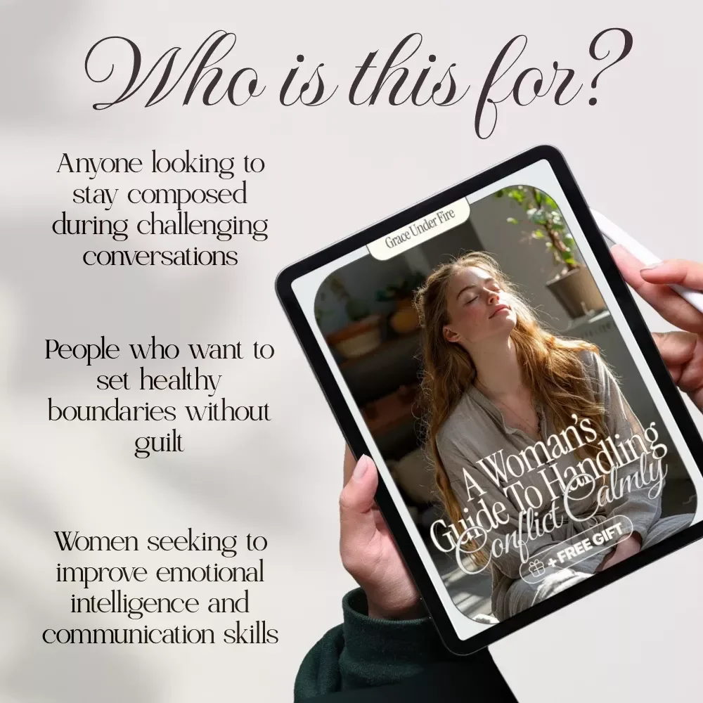 Grace Under Fire: A Woman’s Guide to Handling Conflict Calmly - eBook for Women Navigating Conflict, Boundaries & Emotional Mastery