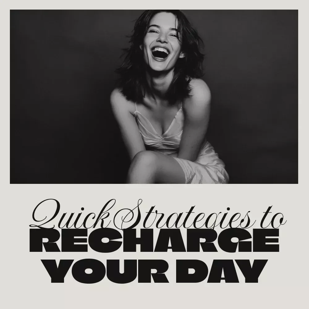 Quick Strategies to Recharge Your Day Checklist | Digital Download Self-Care Guide for Energy Boost, Power Nap Tips, Stress Relief & Productivity