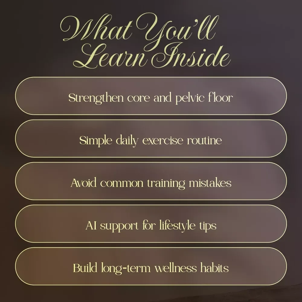 Strong from Within | Pelvic Floor Health Routine Guide for Women | Daily Exercises, Breathing, and Long-Term Wellness