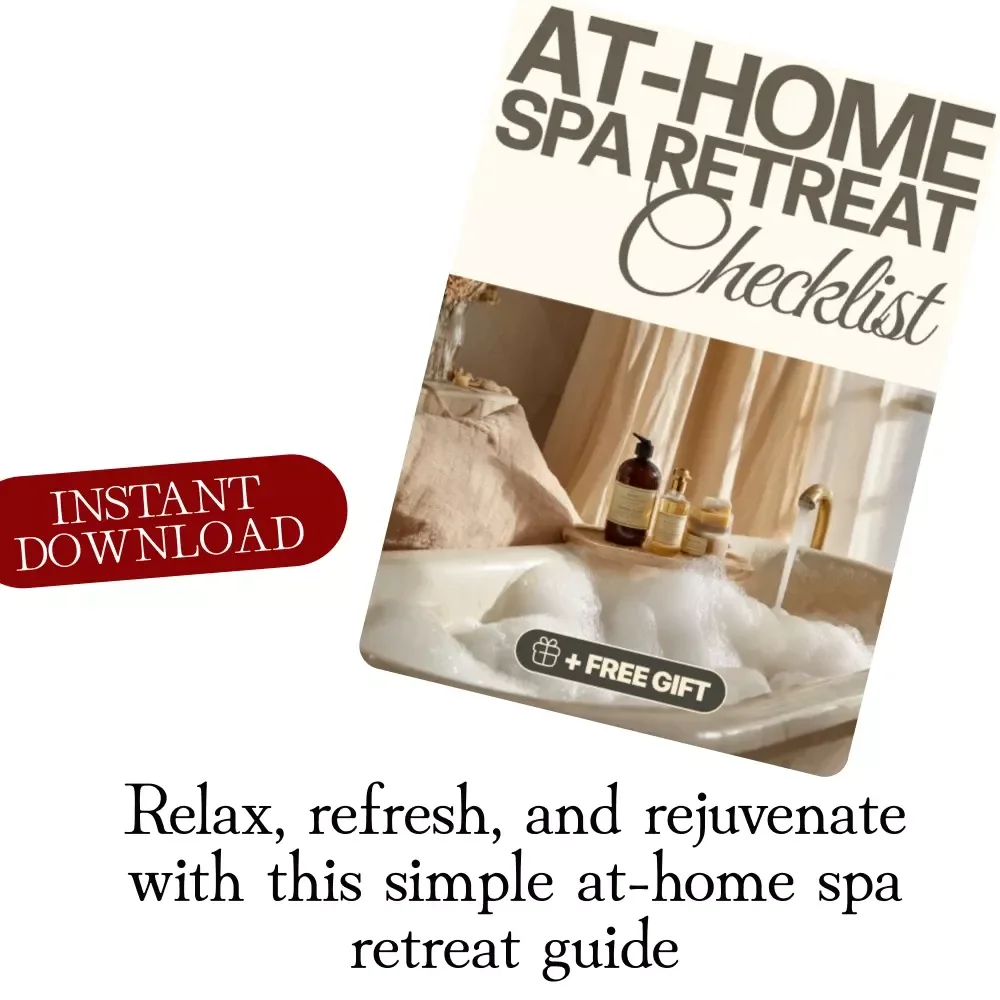 At-Home Spa Retreat Checklist – Ultimate Digital Guide, Relaxation eBook, Self-Care Routine, Bath & Beauty Checklist for Pampering, Stress Relief & Home Spa Day