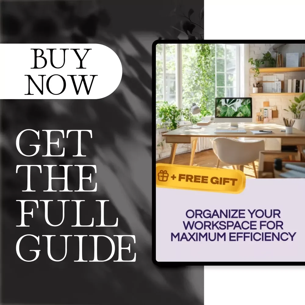 Organize Your Workspace for Maximum Efficiency | Digital Guide for Decluttering, Productivity & Workflow Optimization