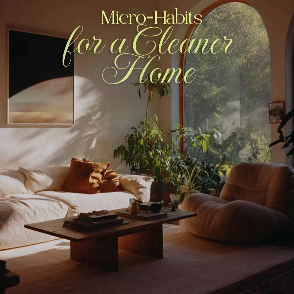 Micro-Habits Checklist for a Cleaner Home | Daily Micro-Habits for a Cleaner Home | Printable Cleaning Routine Digital Download