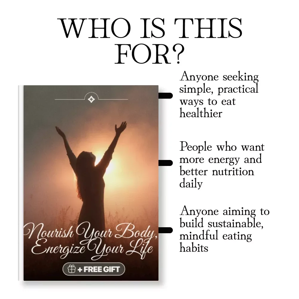 Nourish Your Body, Energize Your Life: Ultimate Healthy Eating Checklist, Nutrition Guide, Superfoods & Meal Planning Digital Download