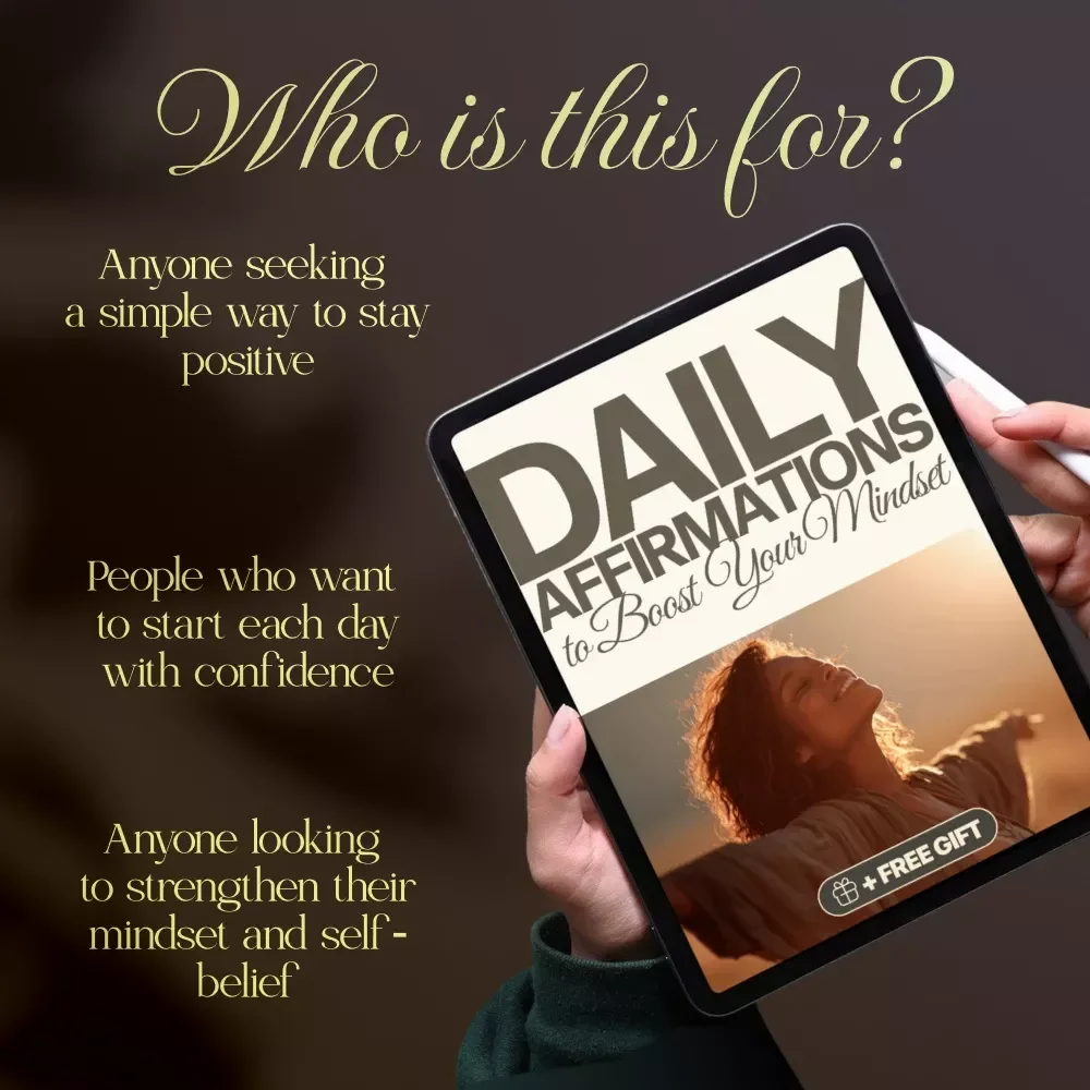 Daily Affirmations to Boost Your Mindset Checklist | Positive Morning Routine, Gratitude, Self-Love & Confidence Builder Digital Download