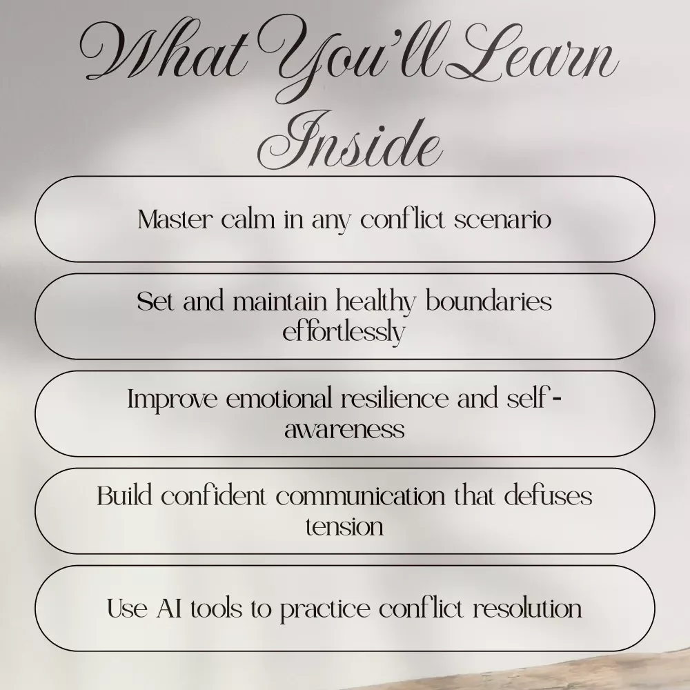 Grace Under Fire: A Woman’s Guide to Handling Conflict Calmly - eBook for Women Navigating Conflict, Boundaries & Emotional Mastery