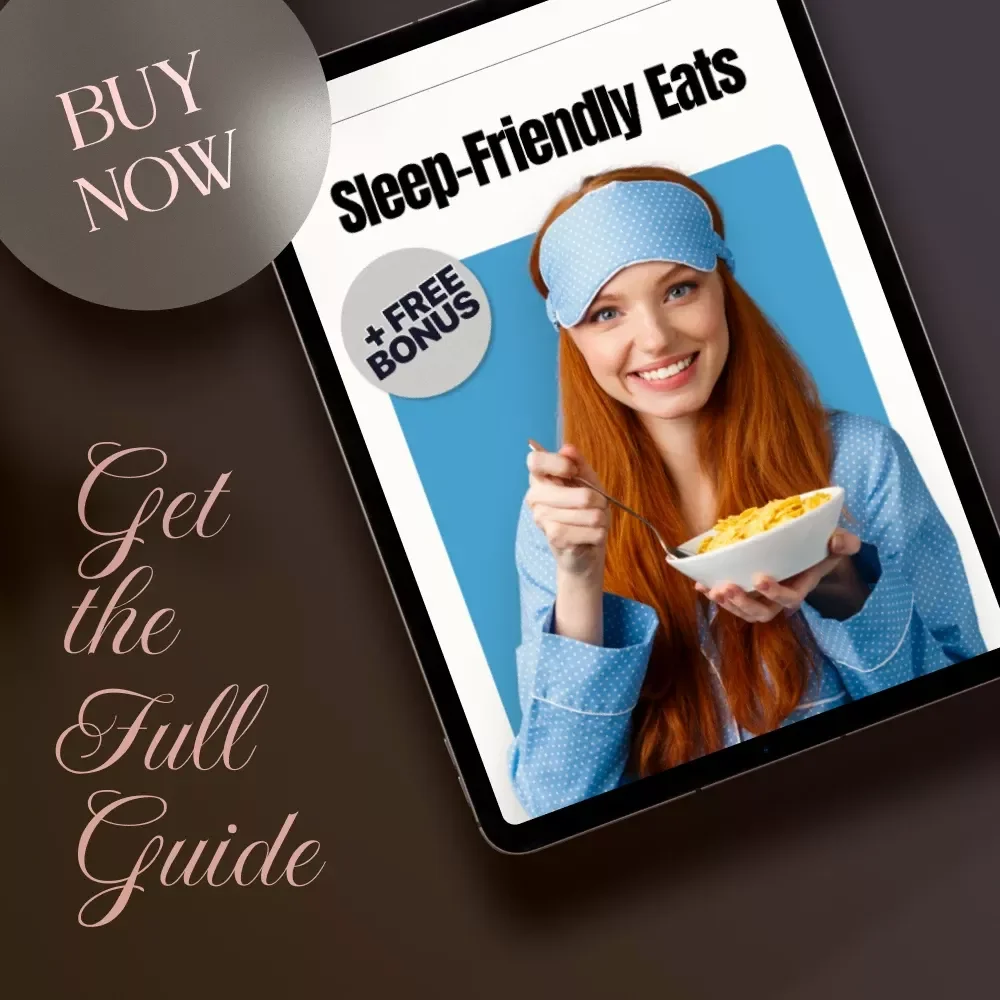 Sleep-Friendly Eats | Evening Nutrition for Better Sleep | Digital Guide to Restful Nights, Meal Plans, & AI Tools