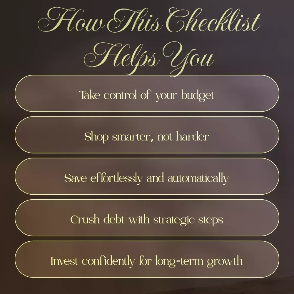 Your Financial Decision-Making Hacks Checklist: Budget, Spend, Save & Invest Smarter