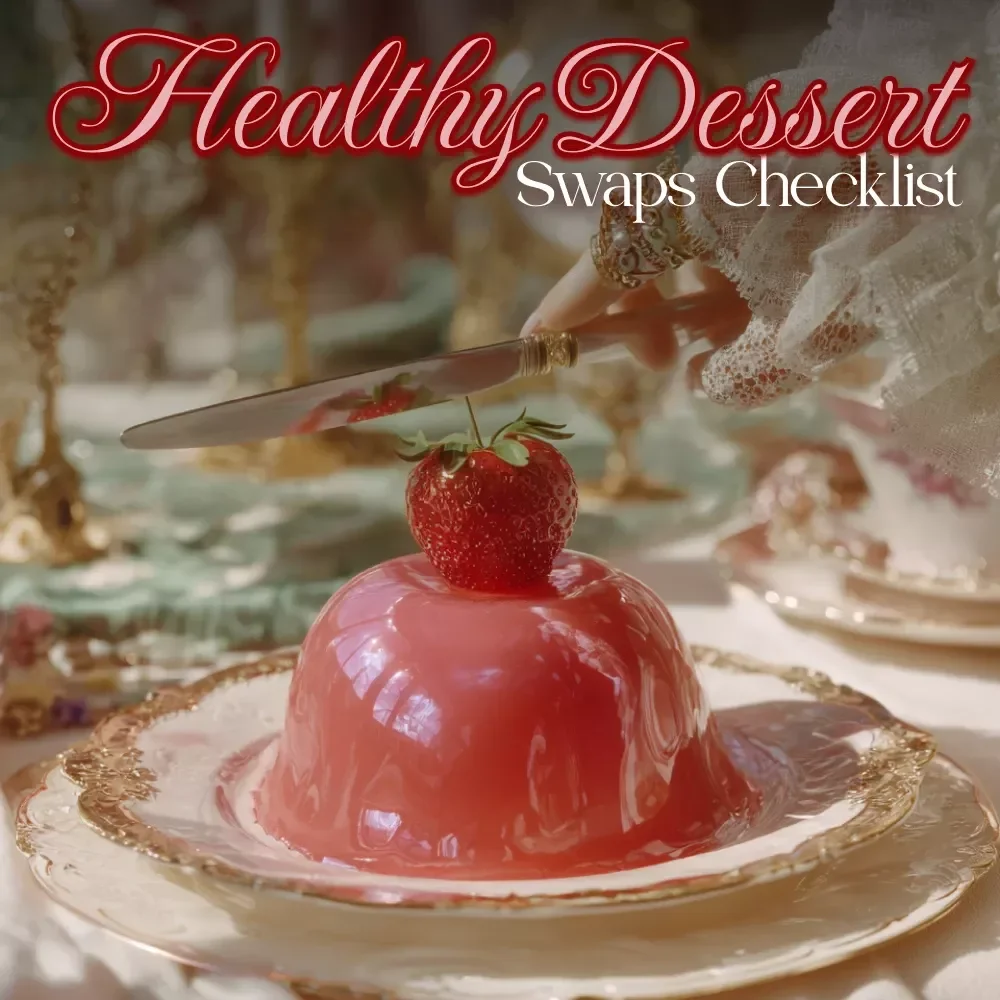 Your Go-To Checklist for Healthy Dessert Swaps | Printable Digital Download | Healthy Dessert Swaps Guide for Guilt-Free Sweets