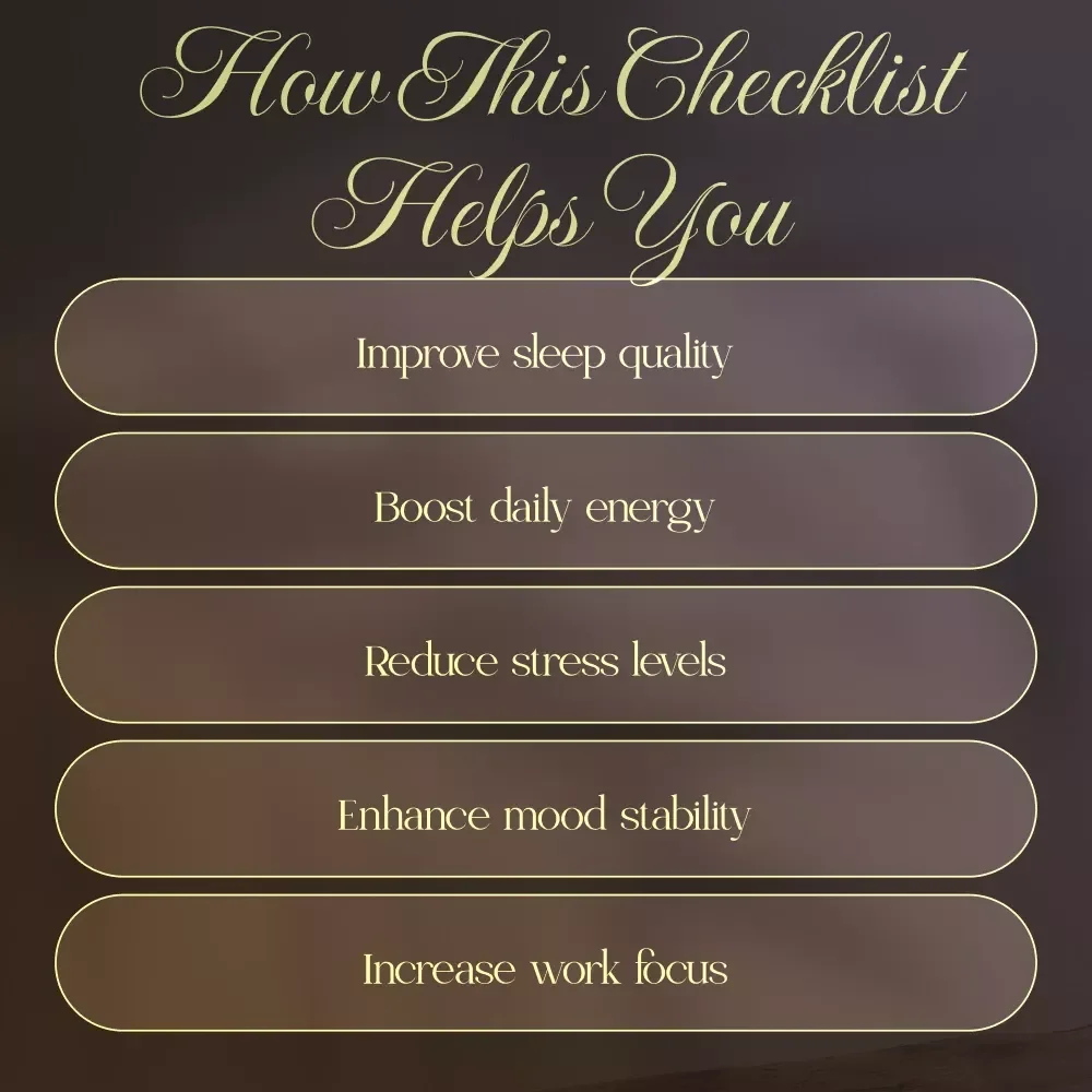 Shift Worker’s Ultimate Sleep Hygiene Checklist | Printable Digital Download for Better Rest, Energy & Focus | Sleep Hygiene for Shift Workers