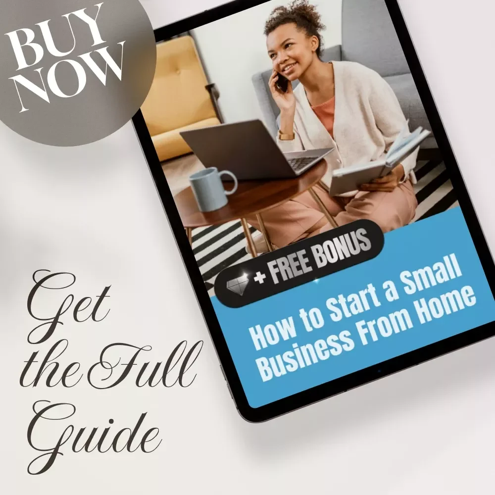 How to Start a Small Business From Home Guide | Step-by-Step Digital Download for Beginners