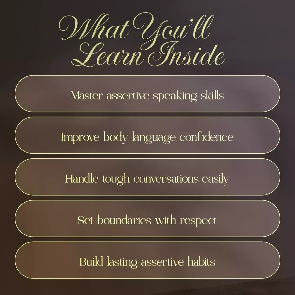 A Woman’s Guide to Assertive Communication | Digital Guide on How to Speak Assertively for Women