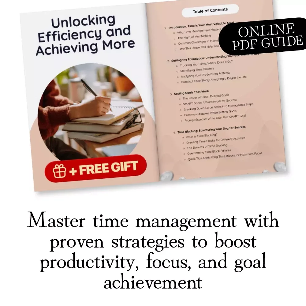 Unlocking Efficiency and Achieving More: The Ultimate Time Management eBook for Better Productivity and Focus