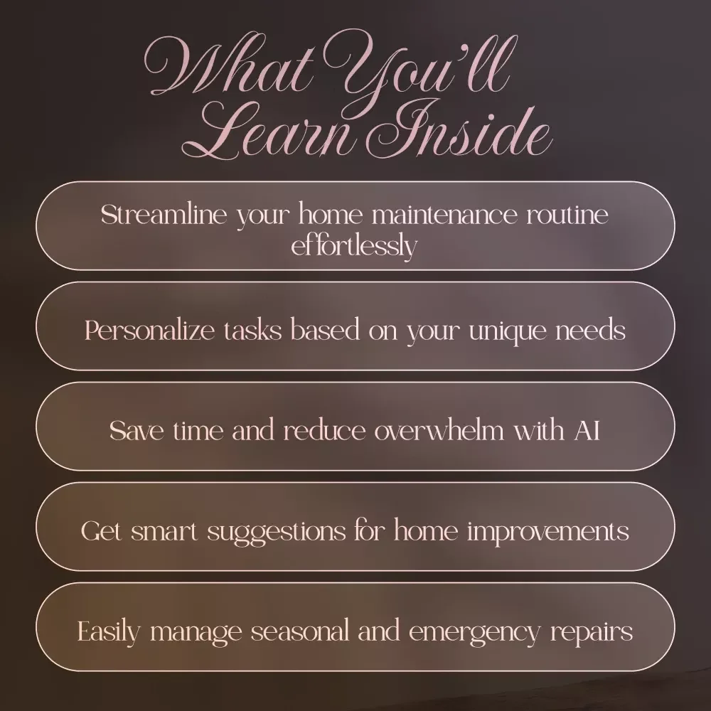 Smart Home, Smart You: Your AI-Powered Home Maintenance Planner - Digital Download Guide for Effortless Home Organization