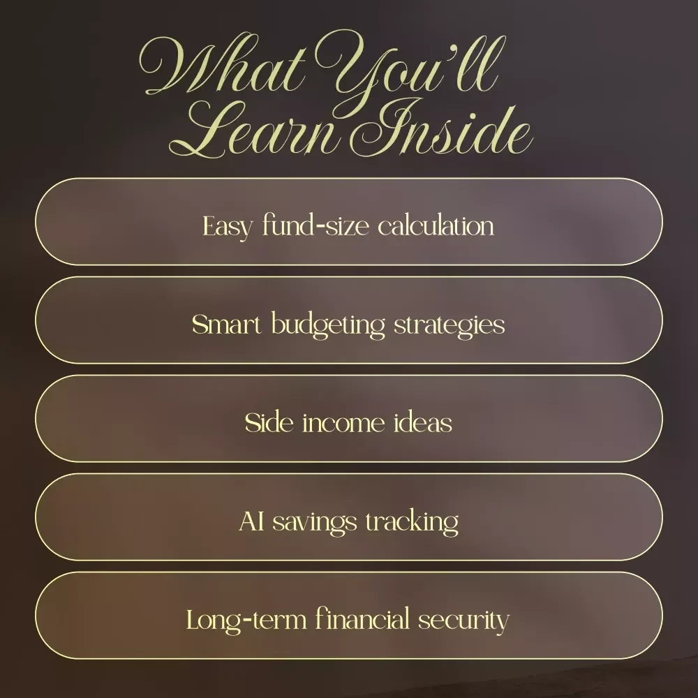 Woman’s Guide to Building an Emergency Fund | Digital Download Guide for Financial Security, Savings Strategies, and Smart Money Management