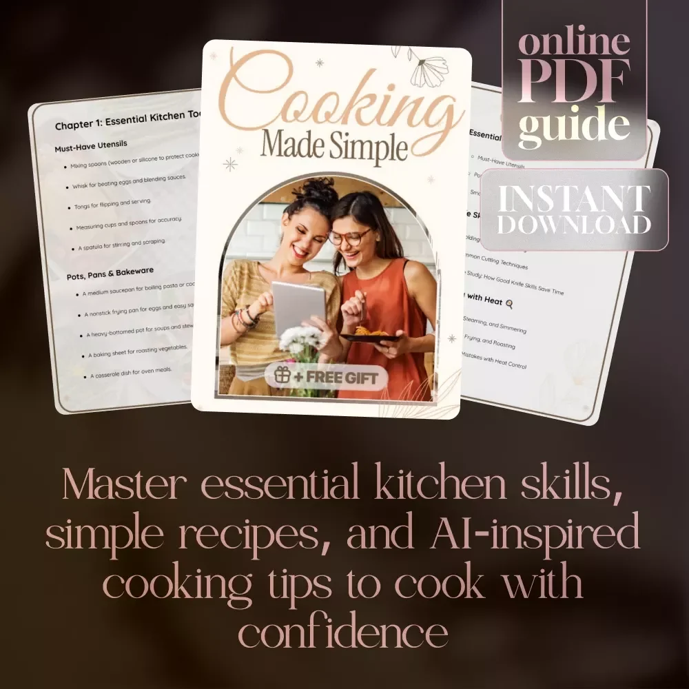 Cooking Made Simple: A Beginner's Guide to Kitchen Confidence, Essential Tools, and Easy Recipes | eBook Download