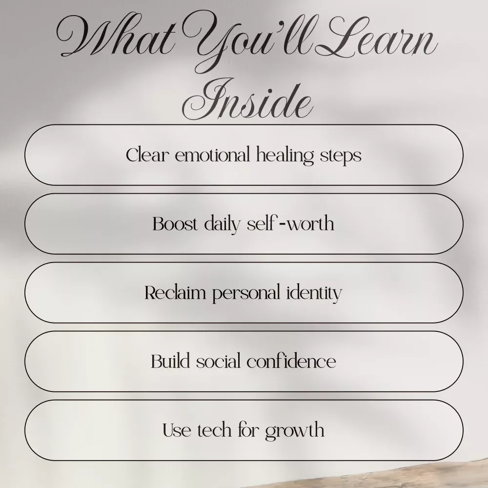 Rebuilding Confidence After a Breakup | Self-Esteem Recovery Guide | How to Build Confidence After a Breakup | Digital eBook Download for Healing & Growth