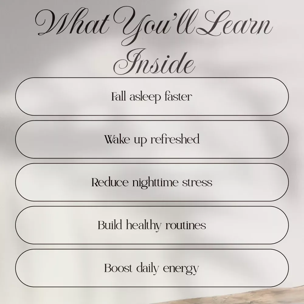 Sleep Fast Mastery Guide | How to Go to Sleep Fast | Digital Download eBook for Better Rest, Evening Routines, and Relaxation Techniques