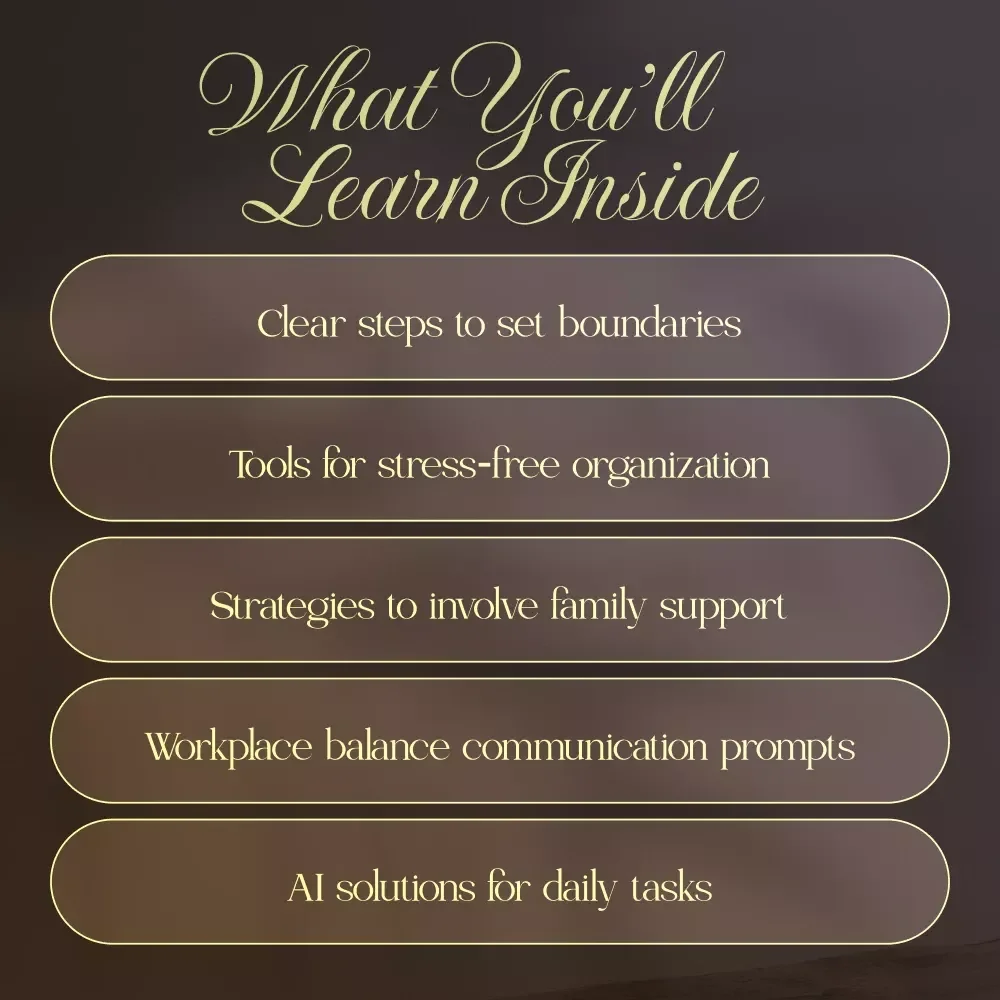 How to Balance Motherhood and Career Guide | Digital Download for Working Moms | Practical Strategies, Boundaries, AI Tools & Real-Life Case Studies