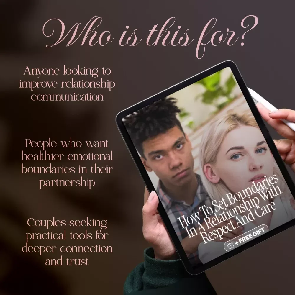 How to Set Boundaries in a Relationship with Respect and Care - eBook, Guide, & Checklist for Healthy Communication