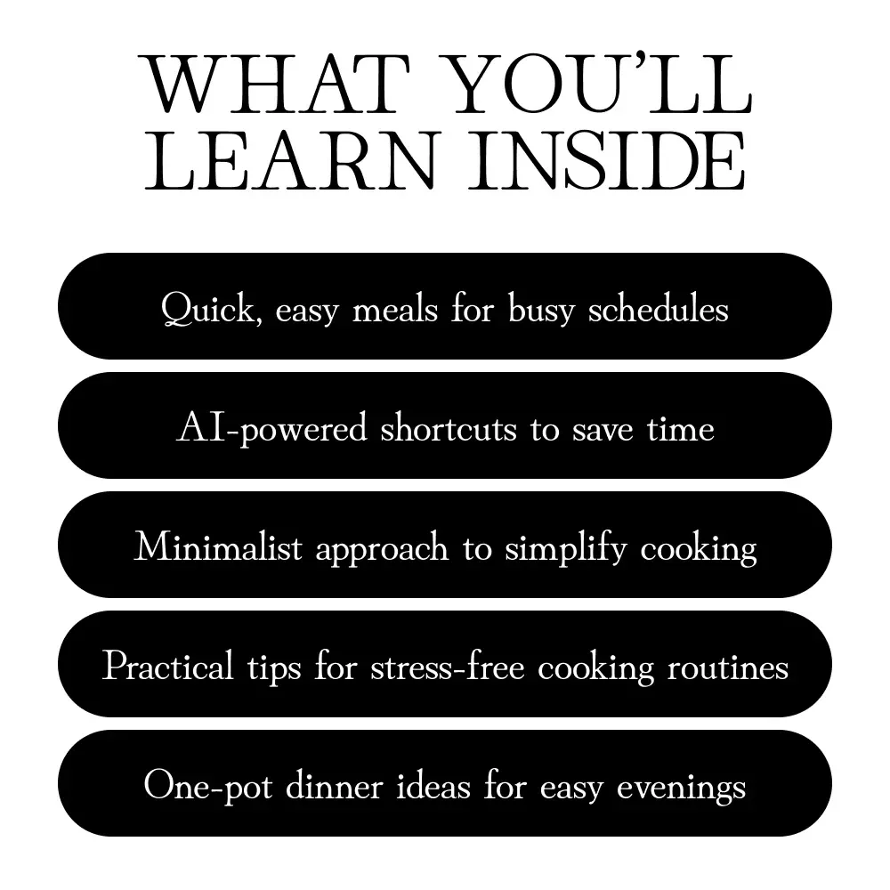 Simple Plates: The Minimalist Cooking Daily Routine Guide for Stress-Free Meals