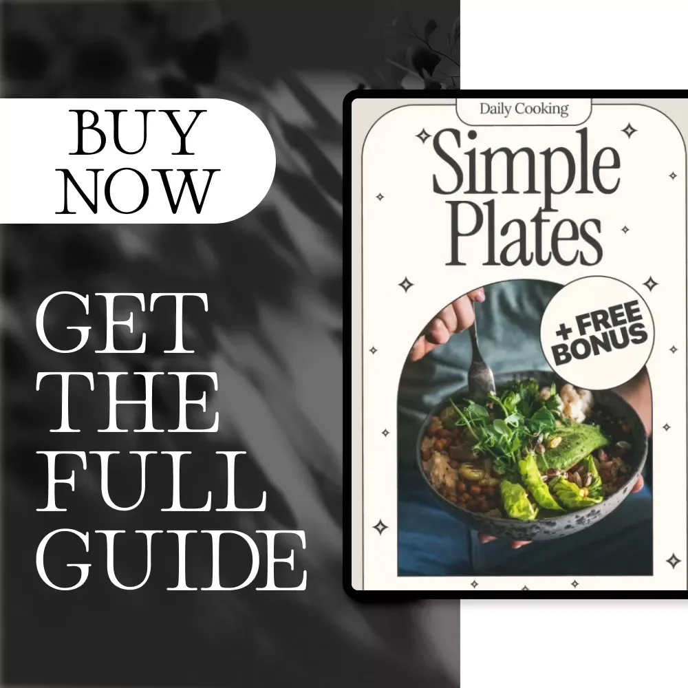 Simple Plates: The Minimalist Cooking Daily Routine Guide for Stress-Free Meals