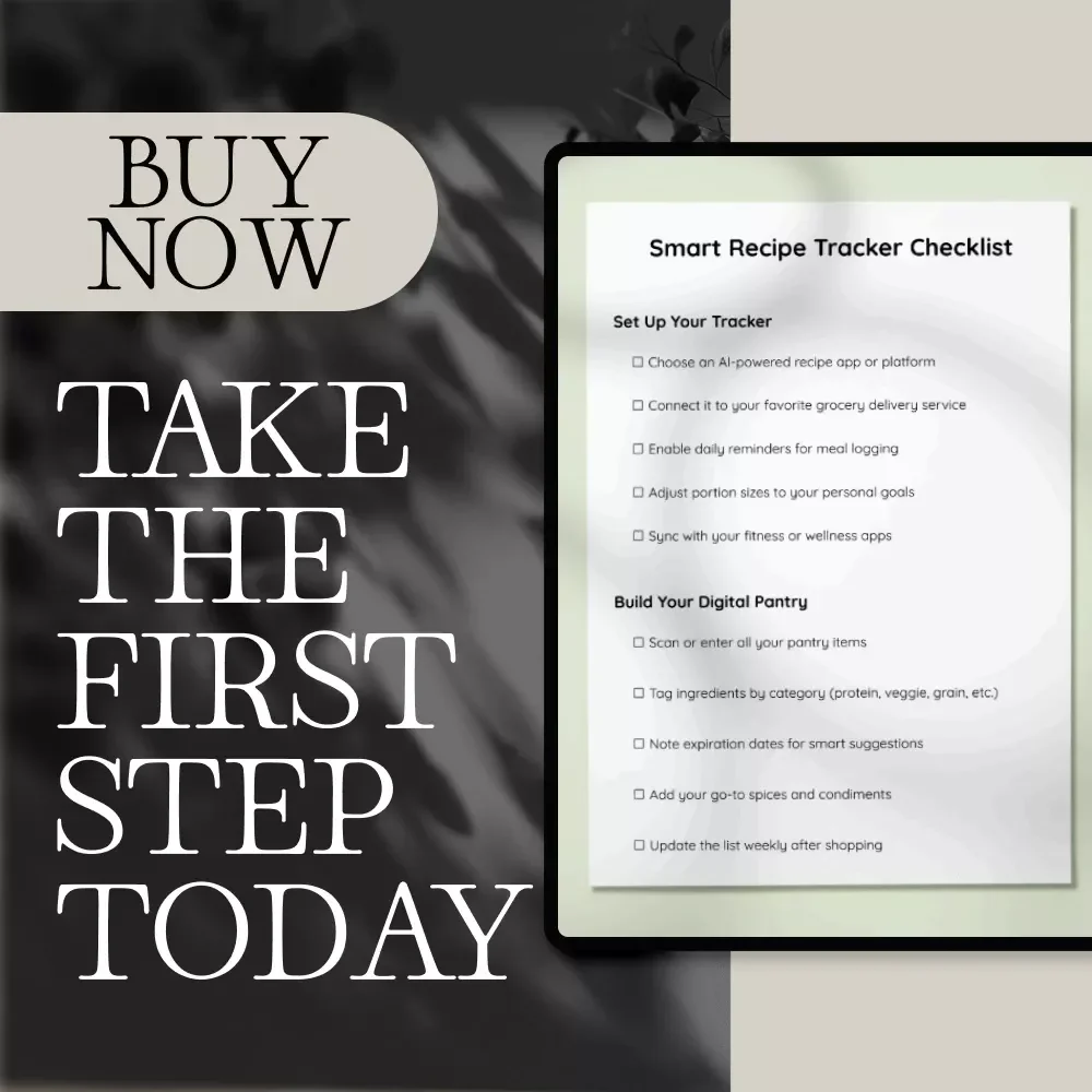 Smart Recipe Tracker Checklist - Meal Planning Made Simple with AI-Powered Tips