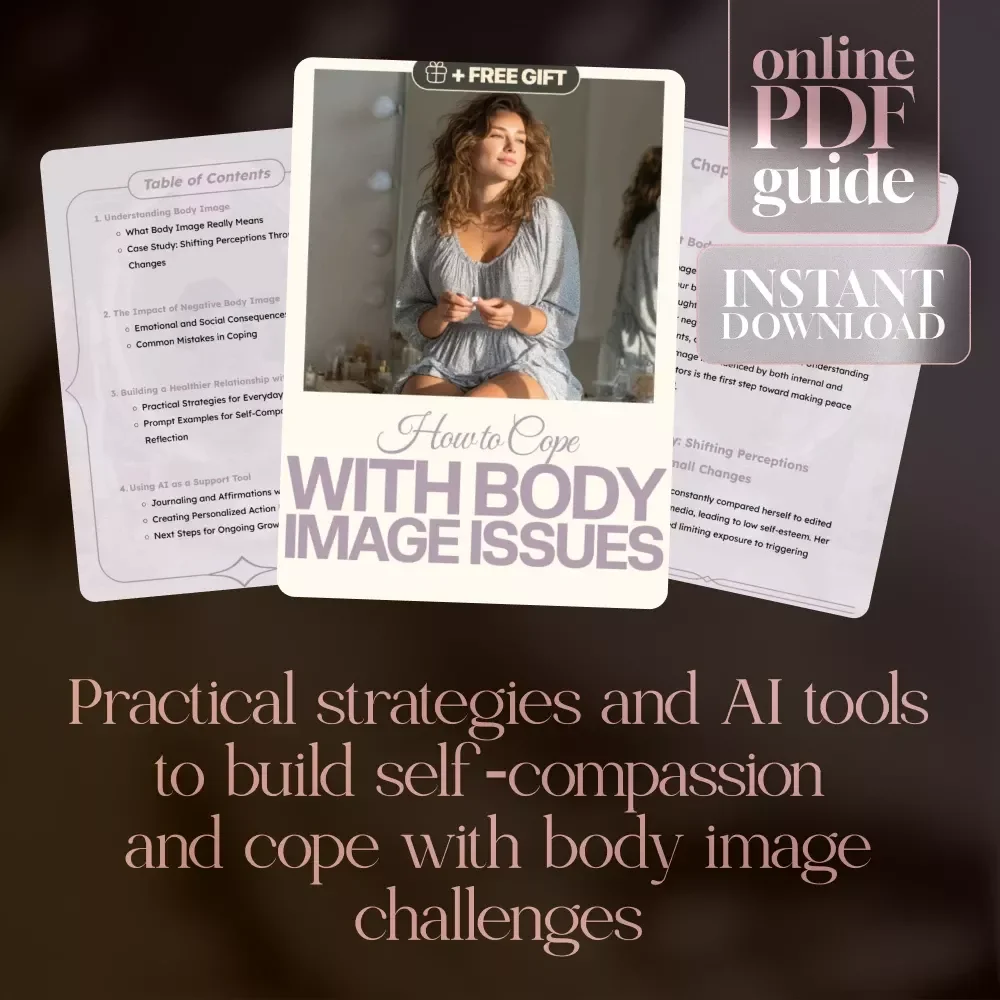 How to Cope with Body Image Issues Guide | Digital Download for Self-Compassion, Confidence & Growth