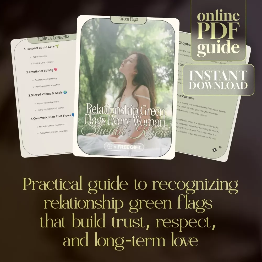 Relationship Green Flags Every Woman Should Know Ebook | Relationship Green Flags Guide for Women