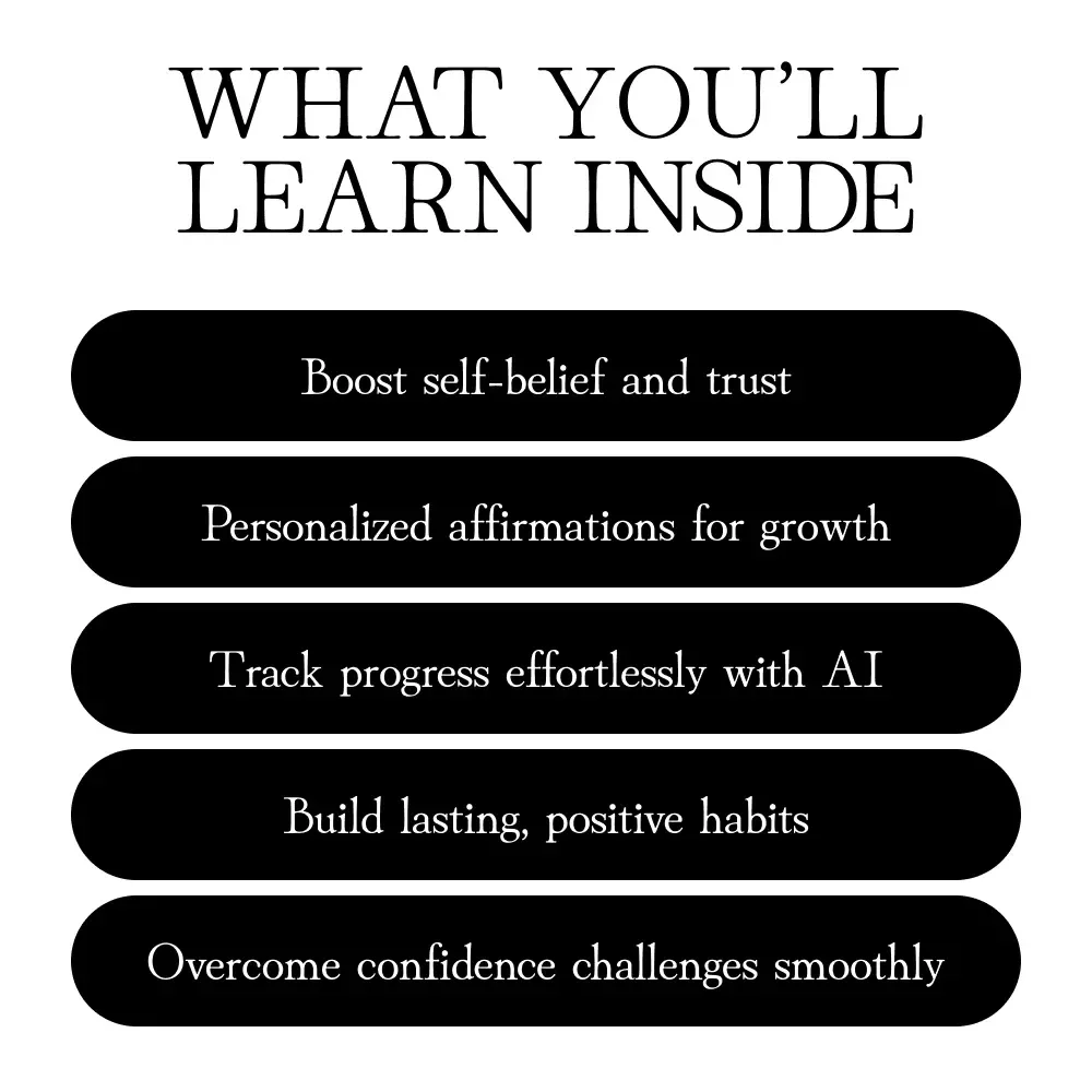 AI Personalized Confidence Coach - Boost Your Self-Belief with Personalized Guidance & AI Insights