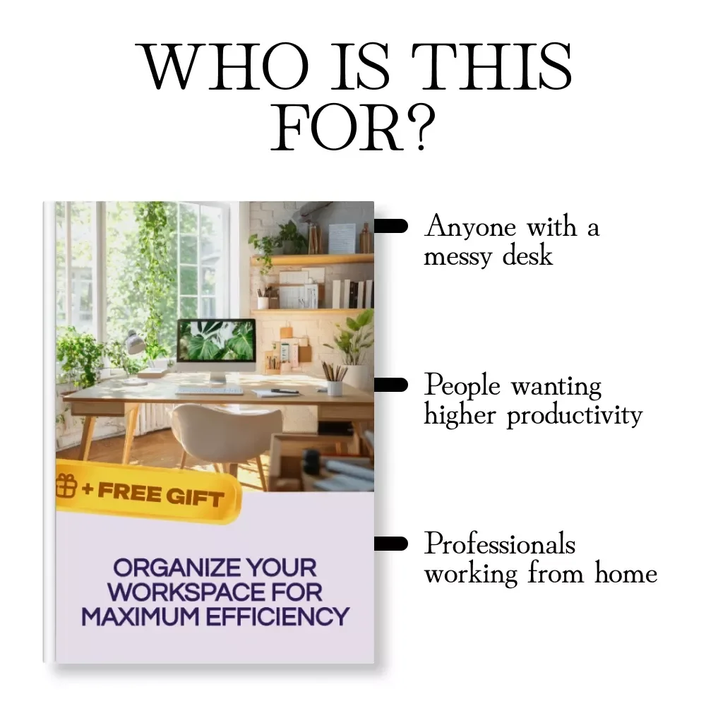 Organize Your Workspace for Maximum Efficiency | Digital Guide for Decluttering, Productivity & Workflow Optimization