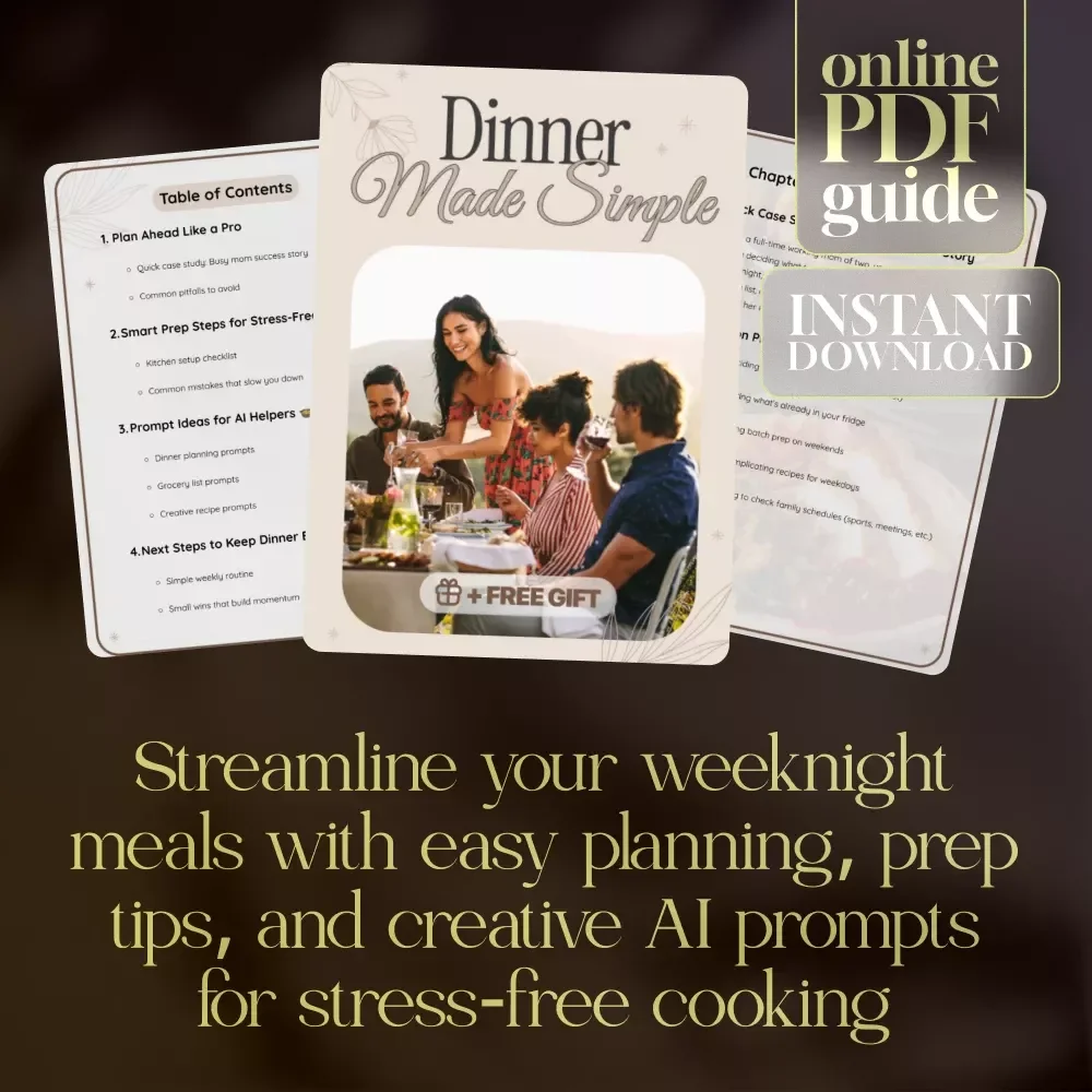 Dinner Made Simple: The Ultimate Guide to Stress-Free, Quick & Easy Weeknight Meals