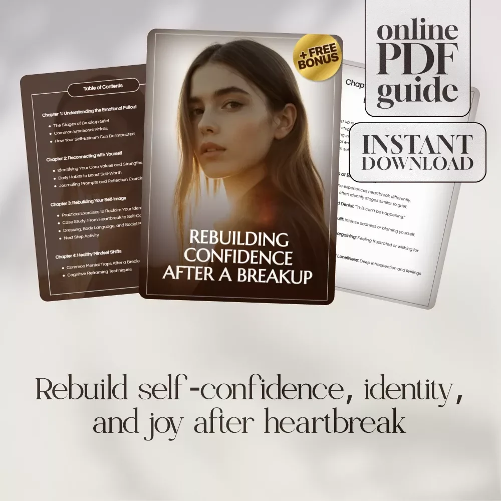 Rebuilding Confidence After a Breakup | Self-Esteem Recovery Guide | How to Build Confidence After a Breakup | Digital eBook Download for Healing & Growth