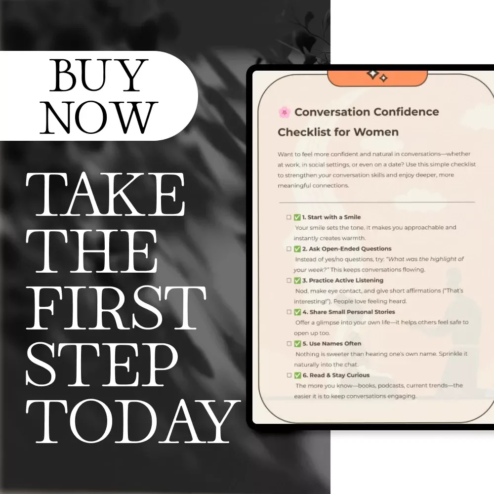 Conversation Confidence Checklist for Women - How to Boost Conversation Skills and Build Stronger Connections