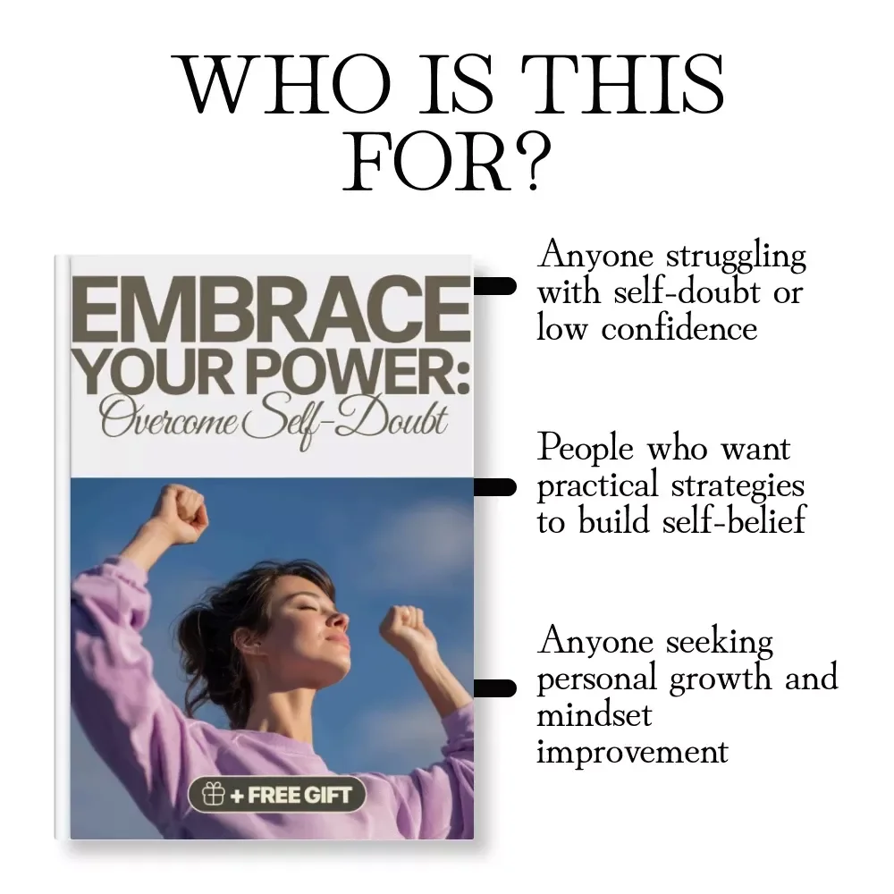Embrace Your Power: Overcome Self-Doubt - Digital Guide to Boost Confidence, Positive Mindset & AI Prompts for Personal Growth