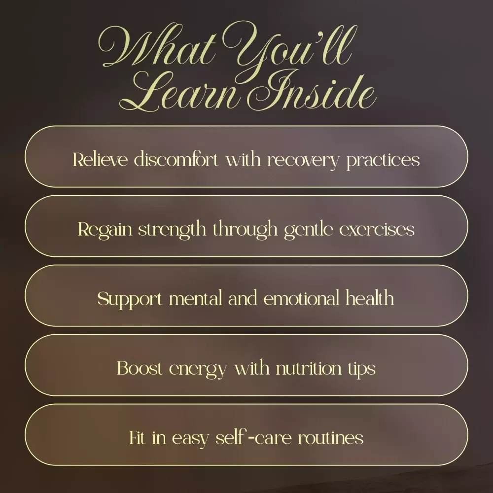 Postpartum Recovery: Nurturing Yourself Back to Wellness | Postpartum Recovery Tips eBook for New Moms
