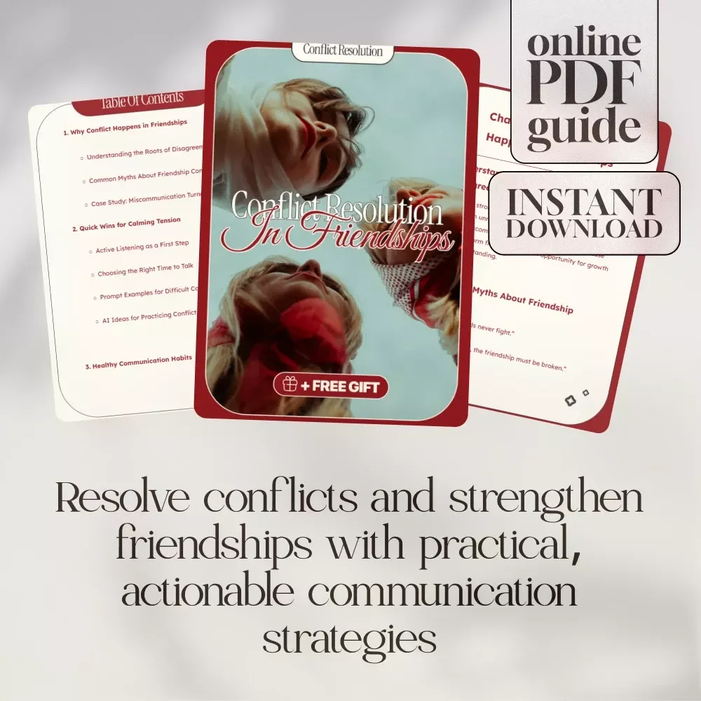 Conflict Resolution in Friendships: A Practical Guide for Navigating Disagreements and Strengthening Bonds