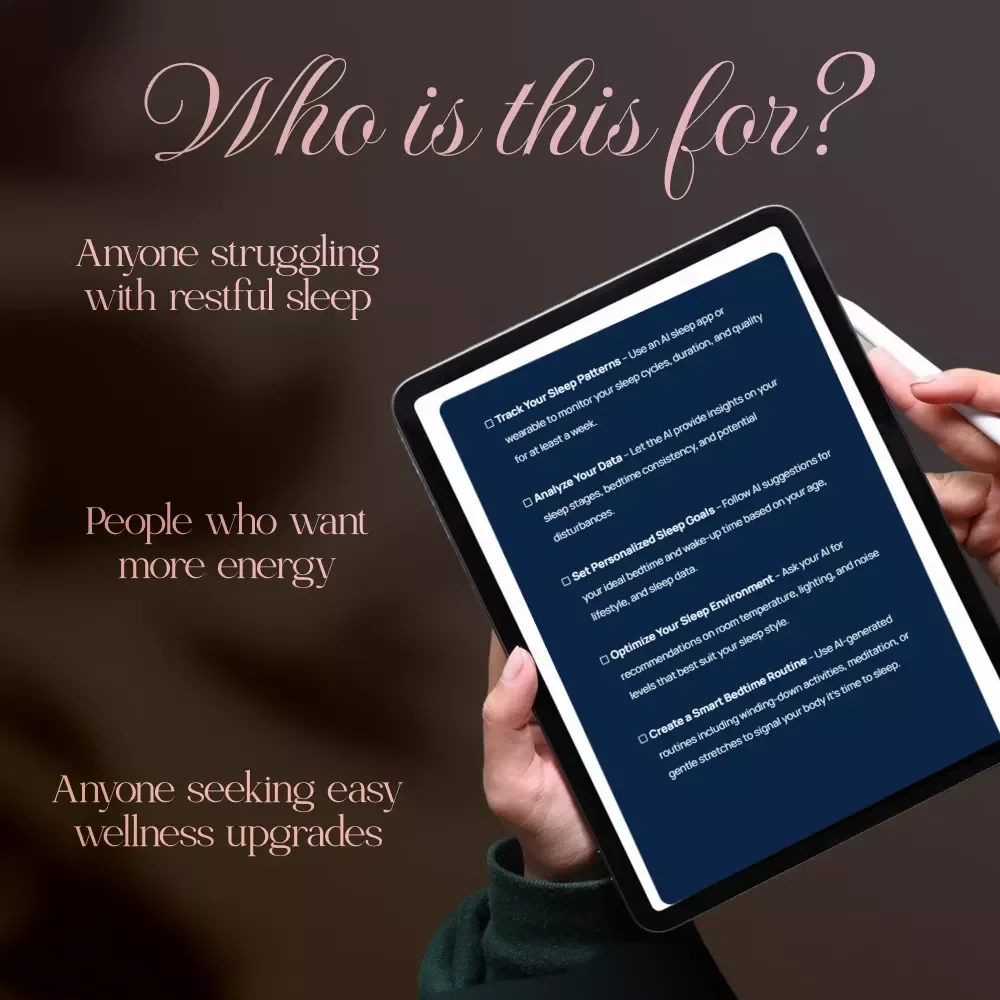 AI-Assisted Sleep Boost | Printable Checklist for Better Rest | Digital Download of ai-assisted sleep recommendations