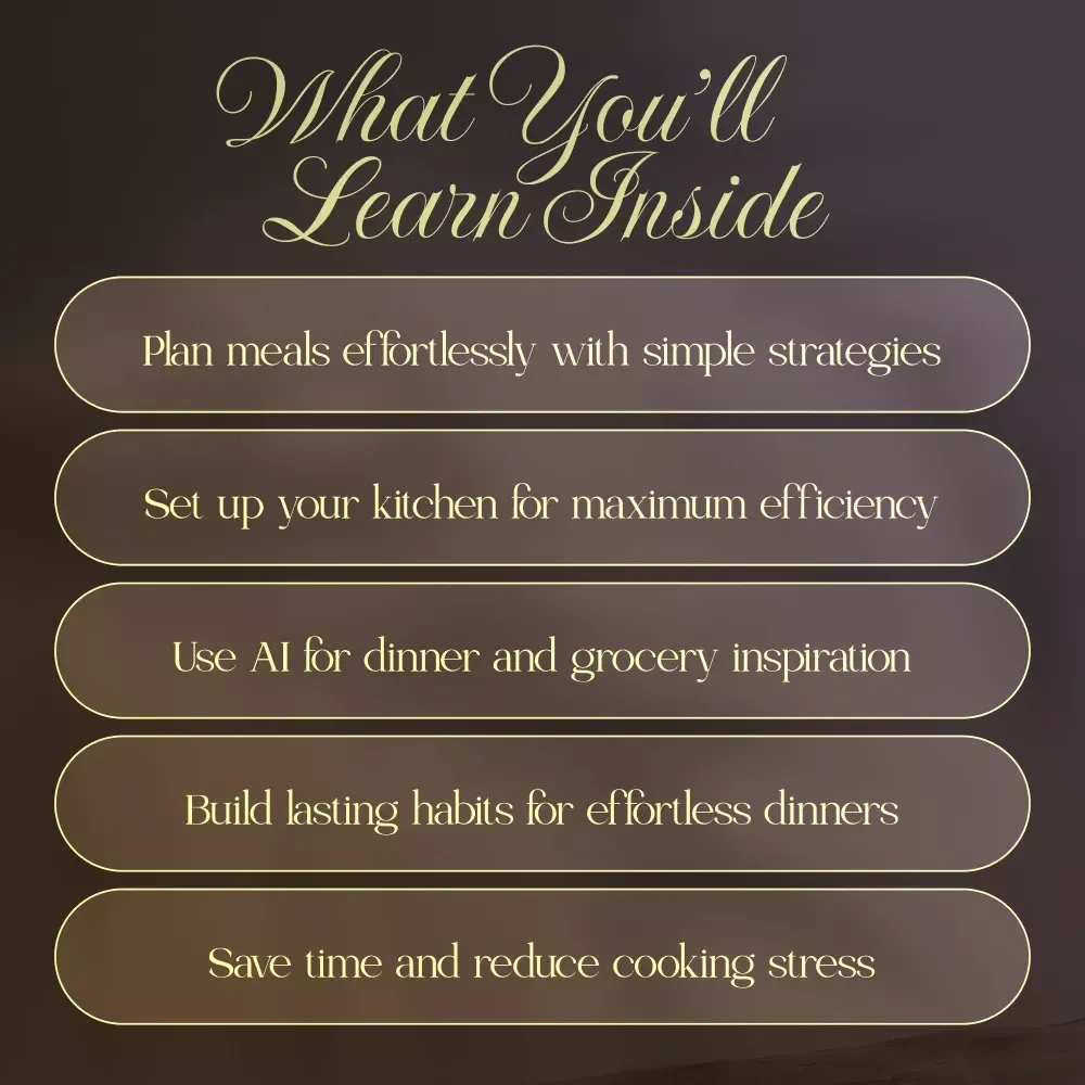 Dinner Made Simple: The Ultimate Guide to Stress-Free, Quick & Easy Weeknight Meals