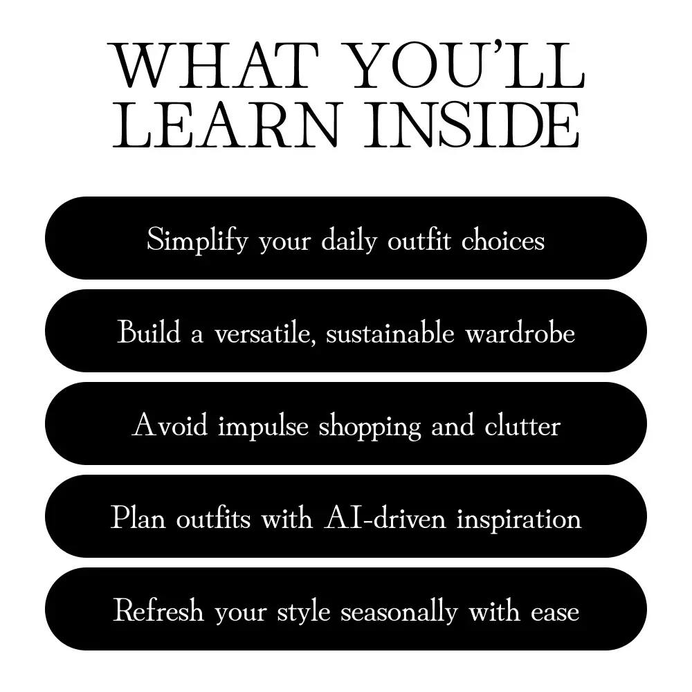 The Smart Woman’s Capsule Wardrobe: Your Step-by-Step Guide to Effortless Style - Digital eBook Download for Building a Timeless Wardrobe
