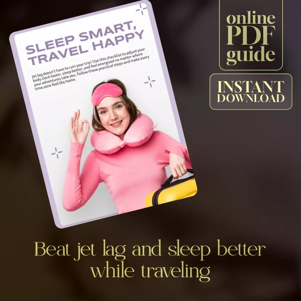 Sleep Smart, Travel Happy | Jet Lag Travel Sleep Checklist for Restful Journeys