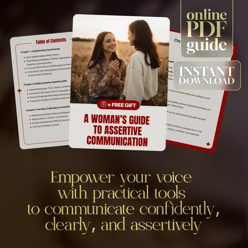 A Woman’s Guide to Assertive Communication | Digital Guide on How to Speak Assertively for Women